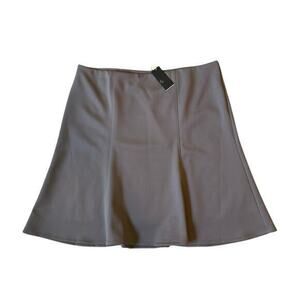 NWT 6th & Lane Gray Flared Skirt Size 28 Plus $89 Career Workwear Stretch